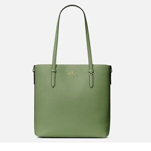 New Kate Spade Juliette Pebble Leather Medium Tote Cedar Stand